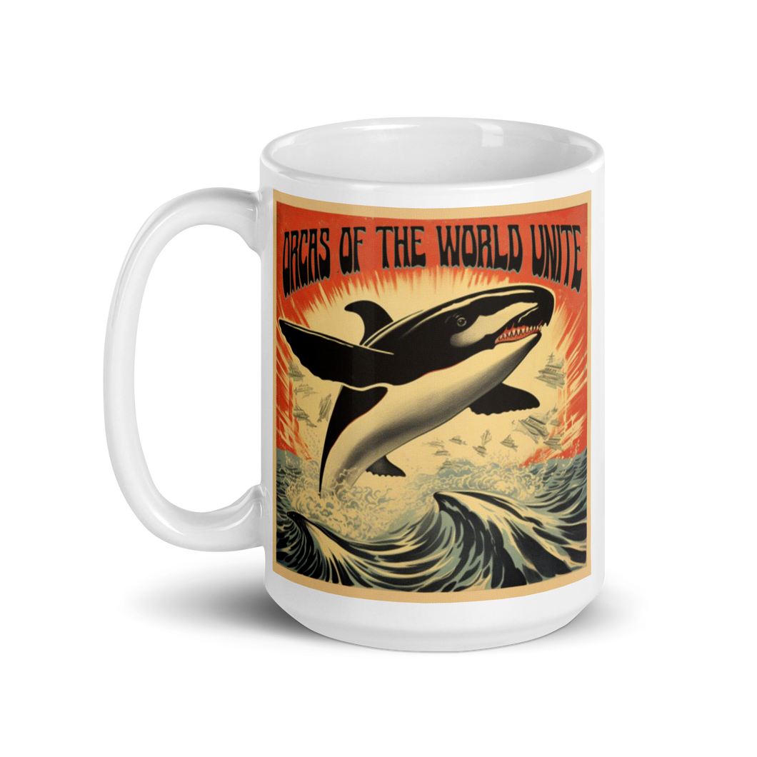 Orcas Unite Large Mug
