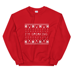 I'm Speaking Holiday Sweater